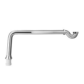 Chatsworth Traditional Exposed Shallow Seal Bath Trap & Pipe - Chrome Large Image