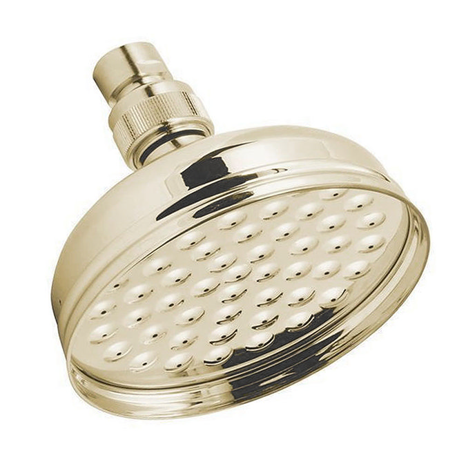 Traditional Gold 5" Apron Rose Shower Head with Swivel Joint Profile Large Image