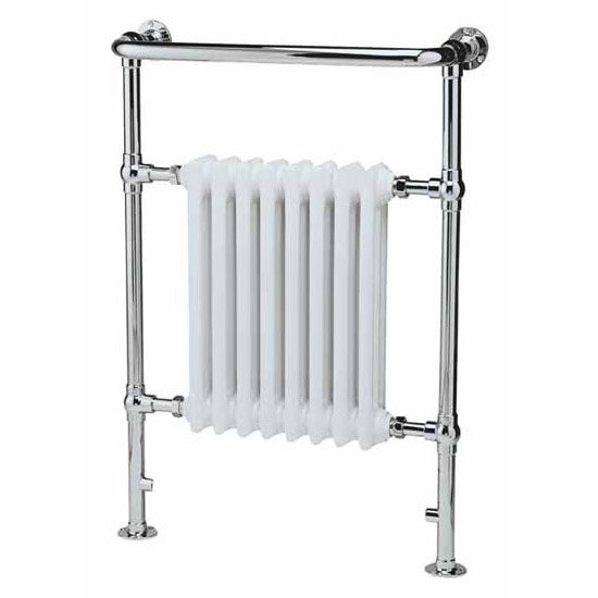 Traditional Heated Towel Rail 640 x 945mm - Chrome - Ex Display Large Image