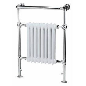 Traditional Heated Towel Rail 640 x 945mm - Chrome - Ex Display Large Image