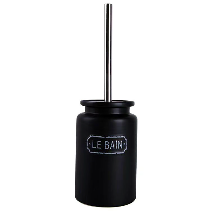 Traditional Le Bain Toilet Brush Holder Matt Black