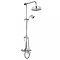 Nuie Traditional Luxury Rigid Riser Kit with Diverter & Dual Exposed Shower Valve