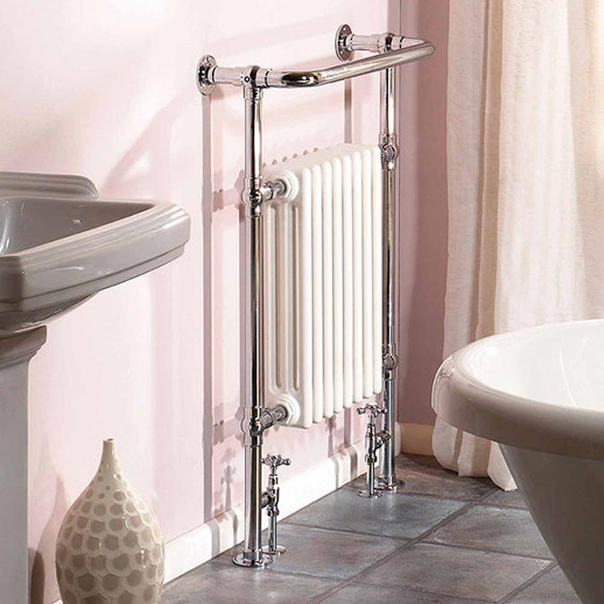 Hudson Reed Traditional Marquis Heated Towel Rail - Chrome - HT302 Profile Large Image