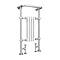 Traditional Mayfair Heated Towel Rail with Pair of Angled Crosshead Radiator Valves  Feature Large Image