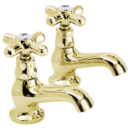 Ultra Traditional Nostalgic Basin Taps - Antique Gold - X451 Large Image