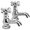 Ultra Traditional Nostalgic Basin Taps - Chrome - X351 Large Image