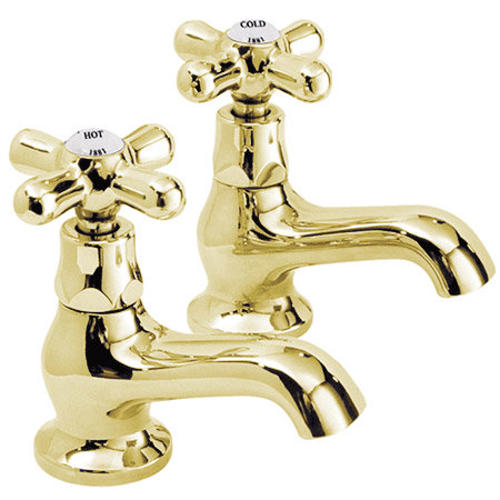 Ultra Traditional Nostalgic Bath Taps - Antique Gold - X452 Large Image