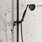Traditional Rigid Riser Adjustable Handset Holder - Matt Black