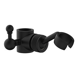 Traditional Rigid Riser Adjustable Handset Holder - Matt Black