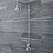 Traditional Rigid Riser Kit Inc. 4" Apron Fixed Shower - JTY027  Profile Large Image