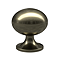 Traditional Round Cabinet Knob - Antique Brass