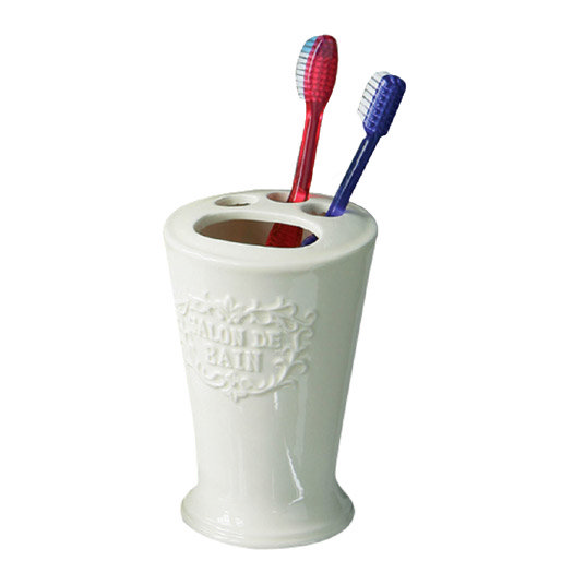 Traditional Salon De Bain Ceramic Toothbrush Holder -1601224 Large Image