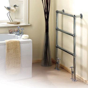 Ultra Traditional Stanford Heated Towel Rail - Chrome - HW301 Profile Large Image