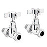 Chatsworth Chrome Straight Traditional Radiator Valves & Sleeving Kit  Feature Large Image