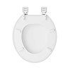 Traditional Style White Wooden Toilet Seat - WTS001  Profile Large Image