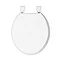 Traditional Style White Wooden Toilet Seat - WTS001 Large Image