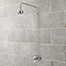 Ultra Traditional Exposed Thermostatic Shower Package with Twin Valve & Riser Kit