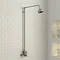 Ultra Traditional Exposed Thermostatic Shower Package with Twin Valve & Riser Kit  In Bathroom Large Image