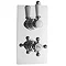 Hudson Reed Traditional Twin Concealed Thermostatic Shower Valve - Chrome - A3099C Large Image