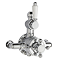 Nuie Traditional Twin Exposed Thermostatic Shower Valve - Chrome - A3099E