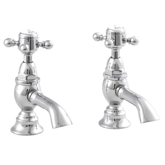 Ultra Traditional York Crosshead Basin Taps - Chrome - HF301 Large Image