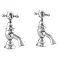 Ultra Traditional York Crosshead Basin Taps - Chrome - HF301 Large Image