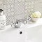 Ultra Traditional York Mono Basin Mixer Tap inc Pop Up Waste - Chrome - HF305 Profile Large Image