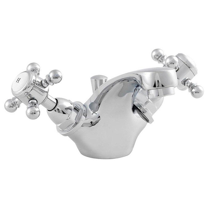 Ultra Traditional York Mono Basin Mixer Tap inc Pop Up Waste - Chrome - HF305 Large Image