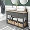 Trafalgar Countertop Vanity Unit - Grey - 1240mm Wide Feature Large Image