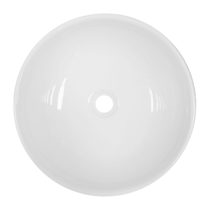 Trafalgar 1240mm White Countertop Vanity Unit and Double Round Basins  Profile Large Image