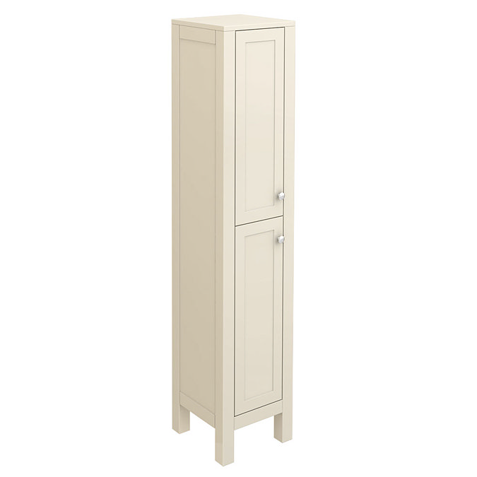 Trafalgar 1600mm Cream Tall Floor Standing Cabinet Large Image