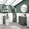 Trafalgar 1600mm Grey Tall Floor Standing Cabinet Profile Large Image
