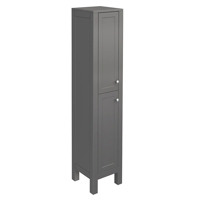 Trafalgar 1600mm Grey Tall Floor Standing Cabinet Large Image