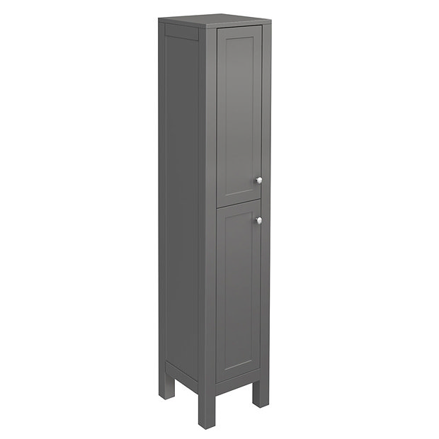 Trafalgar 1600mm Grey Tall Floor Standing Cabinet | Victorian Plumbing UK