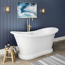 Trafalgar 1685 x 745 Double Ended Slipper Roll Top Bath Medium Image