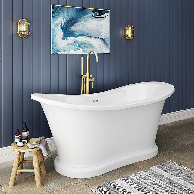 Trafalgar 1685 x 745 Double Ended Slipper Roll Top Bath | Victorian ...
