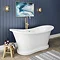 Trafalgar 1685 x 745 Double Ended Slipper Roll Top Bath Large Image