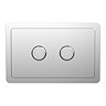Trafalgar 2-Button Flush Plate - Chrome