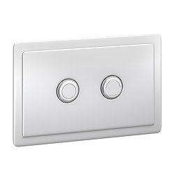 Trafalgar 2-Button Flush Plate - Chrome