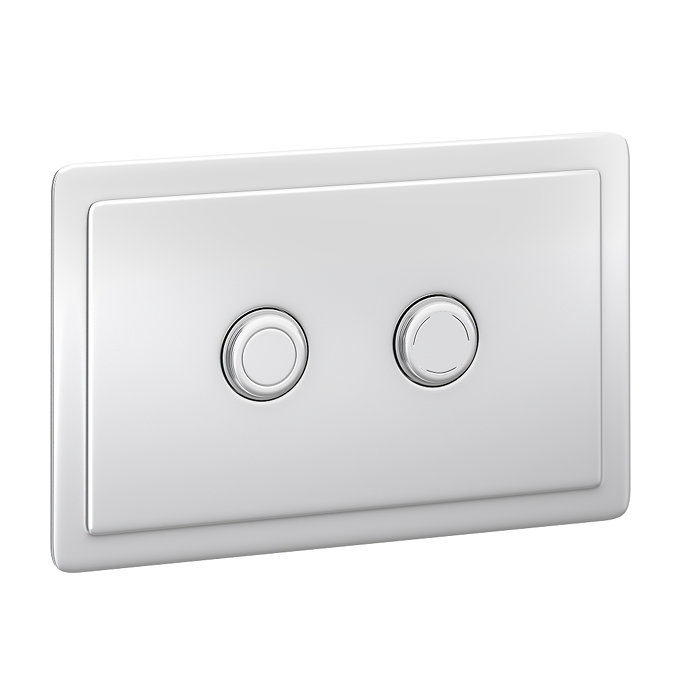 Trafalgar 2-Button Flush Plate - Chrome