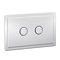 Trafalgar 2-Button Flush Plate - Chrome