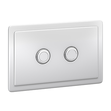Trafalgar 2-Button Flush Plate - Chrome