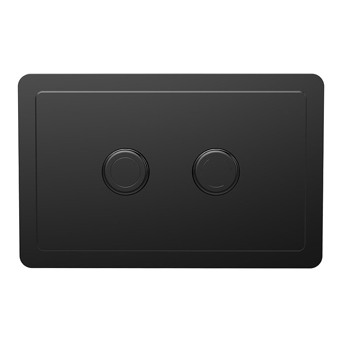 Trafalgar 2-Button Flush Plate - Matt Black