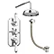 Trafalgar 2 Outlet Shower System (Fixed Shower Head + Overflow Bath Filler)  Newest Large Image