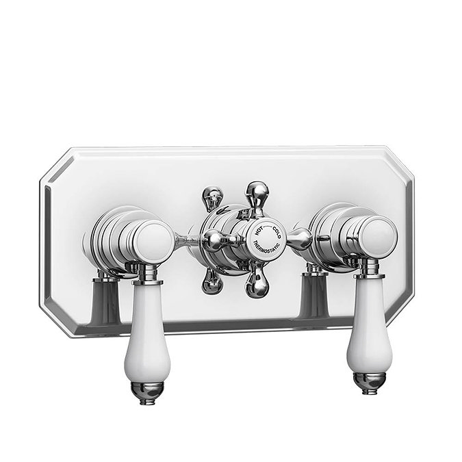 Trafalgar 2 Outlet Shower System (Fixed Shower Head + Overflow Bath Filler)  Profile Large Image