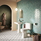 Trafalgar 4-Piece Bathroom Suite (Toilet with 540mm Basin & Full Pedestal)