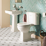 Trafalgar 4-Piece Bathroom Suite (Toilet with 540mm Basin & Full Pedestal)