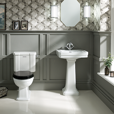 Trafalgar 4-Piece Bathroom Suite (Toilet with 540mm Basin & Full Pedestal)