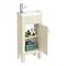 Trafalgar 405mm Cream Cloakroom Vanity Unit  Standard Large Image