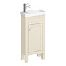 Trafalgar 405mm Cream Cloakroom Vanity Unit Large Image